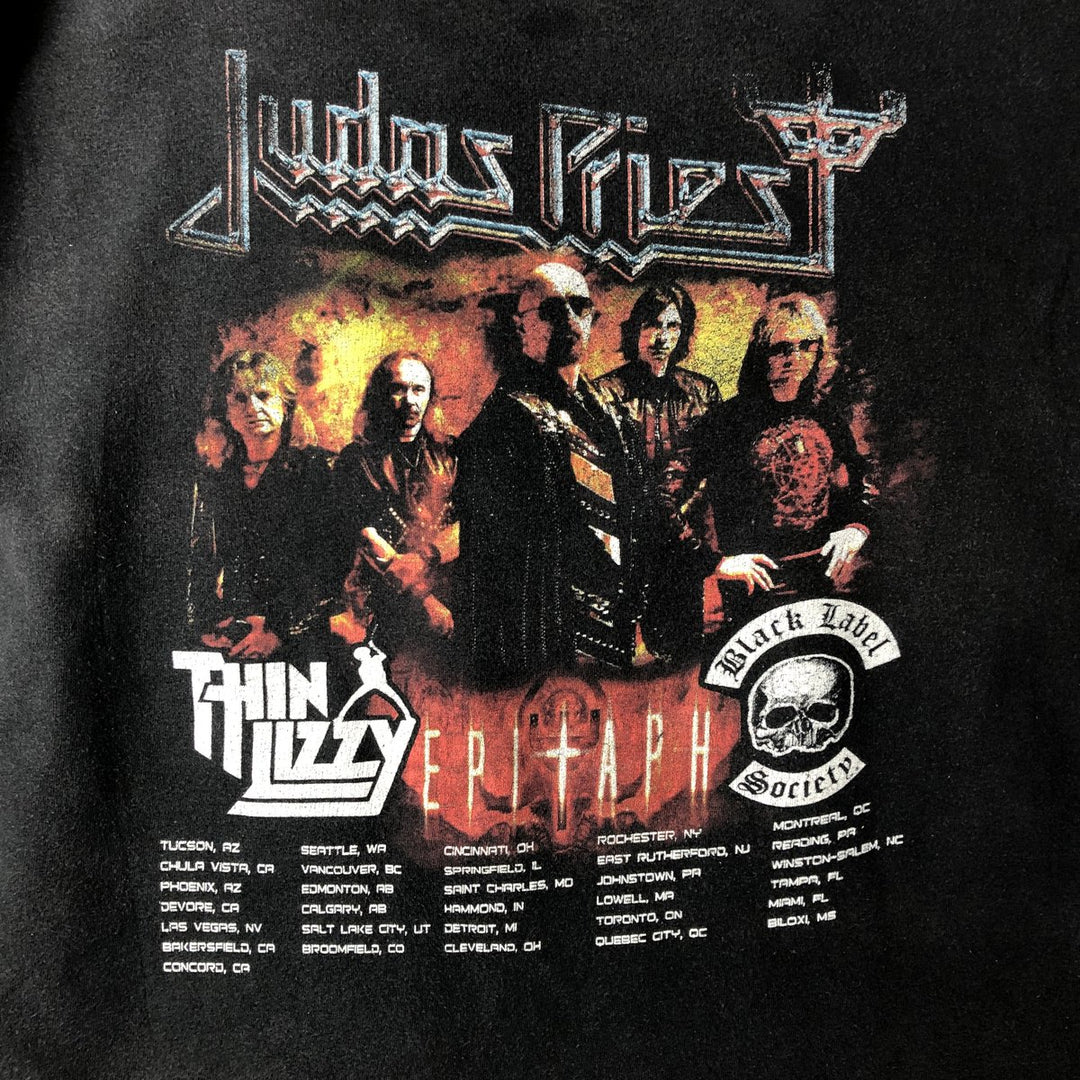 ALSTYLE Judas Priest Band T-shirt (Men's size L) cotton black type Vintage Second Hand