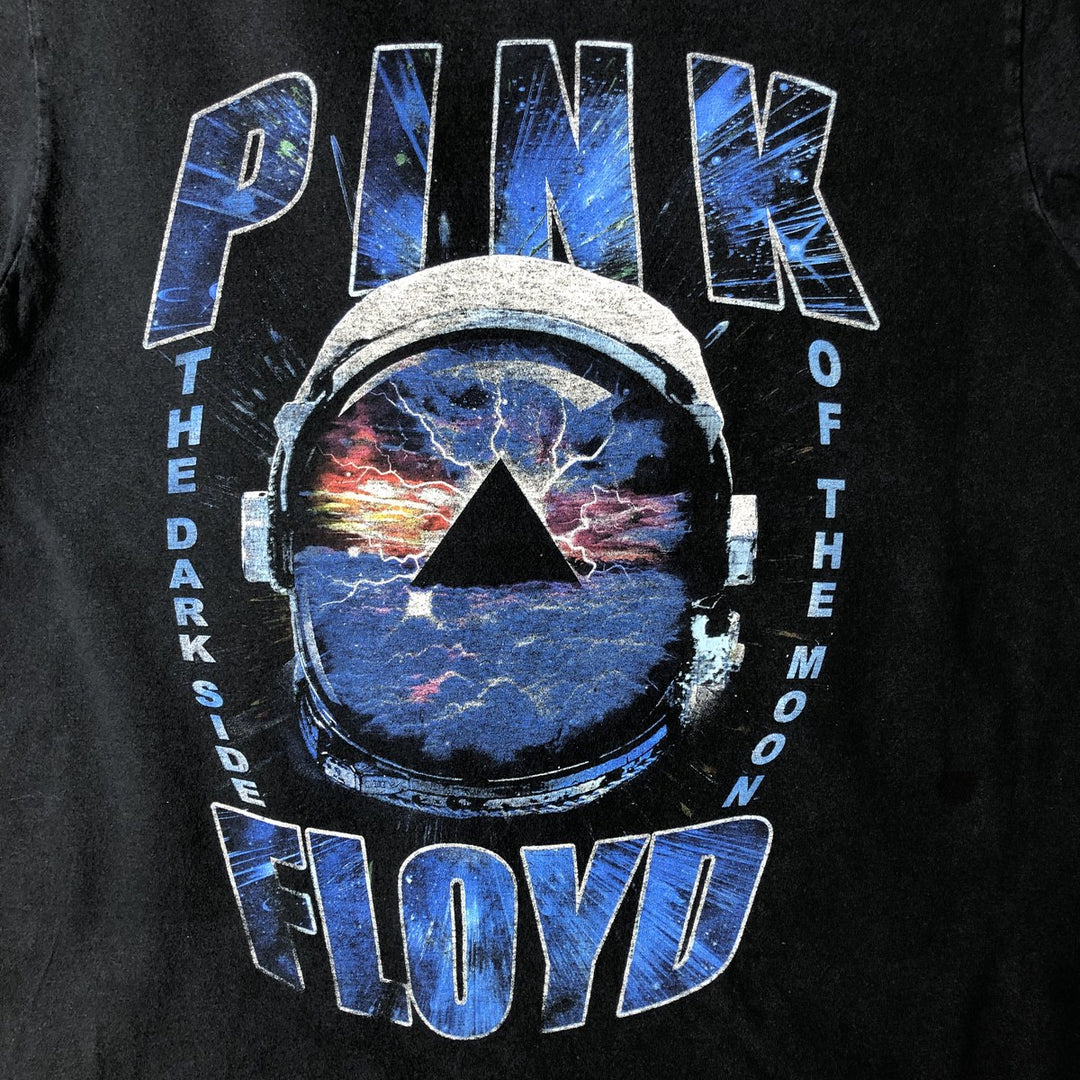 PINK FLOYD Pink Floyd Band T-shirt Band T Men's M size cotton black type Vintage Second Hand