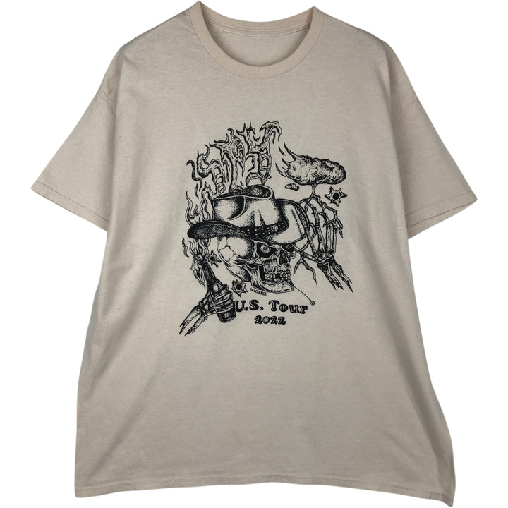 LEGFARMER Band T-shirt, Men's XL equivalent. unclear Beige type Vintage Second Hand
