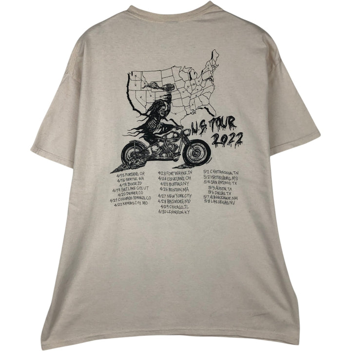 LEGFARMER Band T-shirt, Men's XL equivalent. unclear Beige type Vintage Second Hand