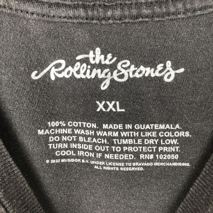 The Rolling Stones Band T-Shirt, Men's XXL cotton black type Vintage Second Hand