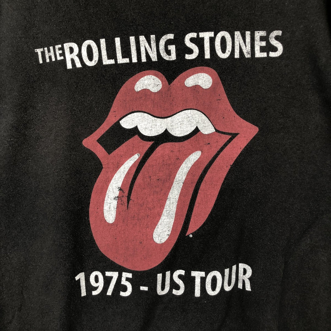 The Rolling Stones Band T-Shirt, Men's XXL cotton black type Vintage Second Hand