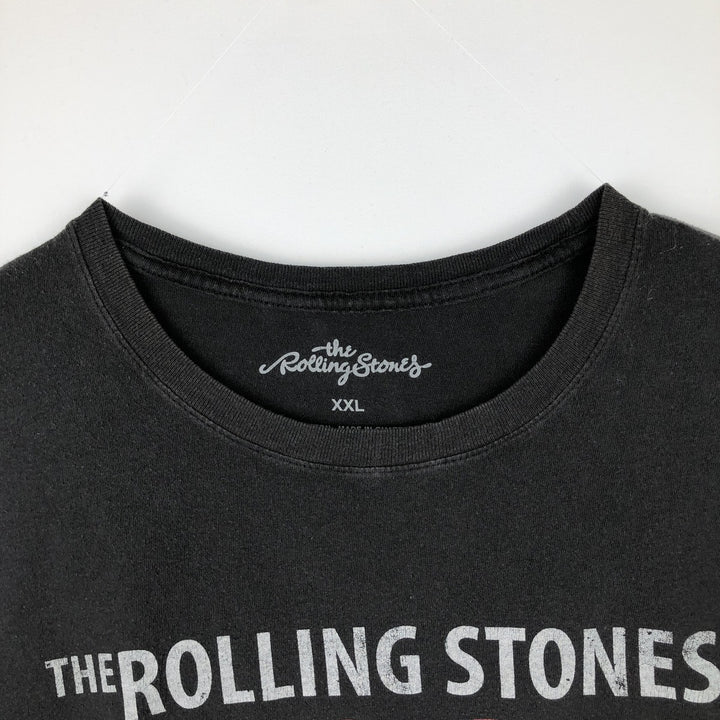 The Rolling Stones Band T-Shirt, Men's XXL cotton black type Vintage Second Hand