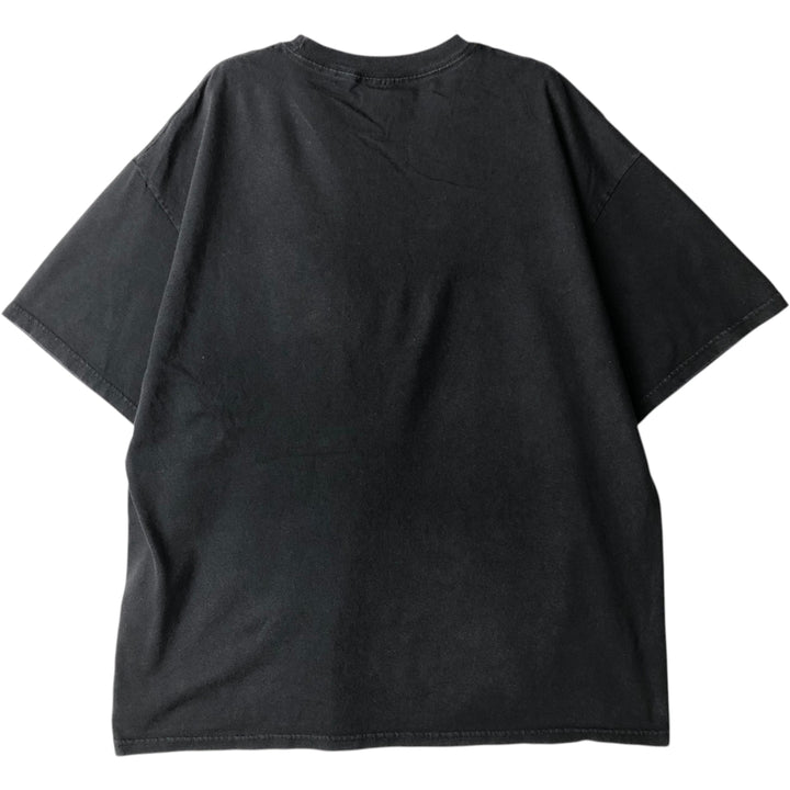 ZION (ZION) Bob Marley Animal Pattern Band T-Shirt (Men's XL equivalent) cotton black type Vintage Second Hand