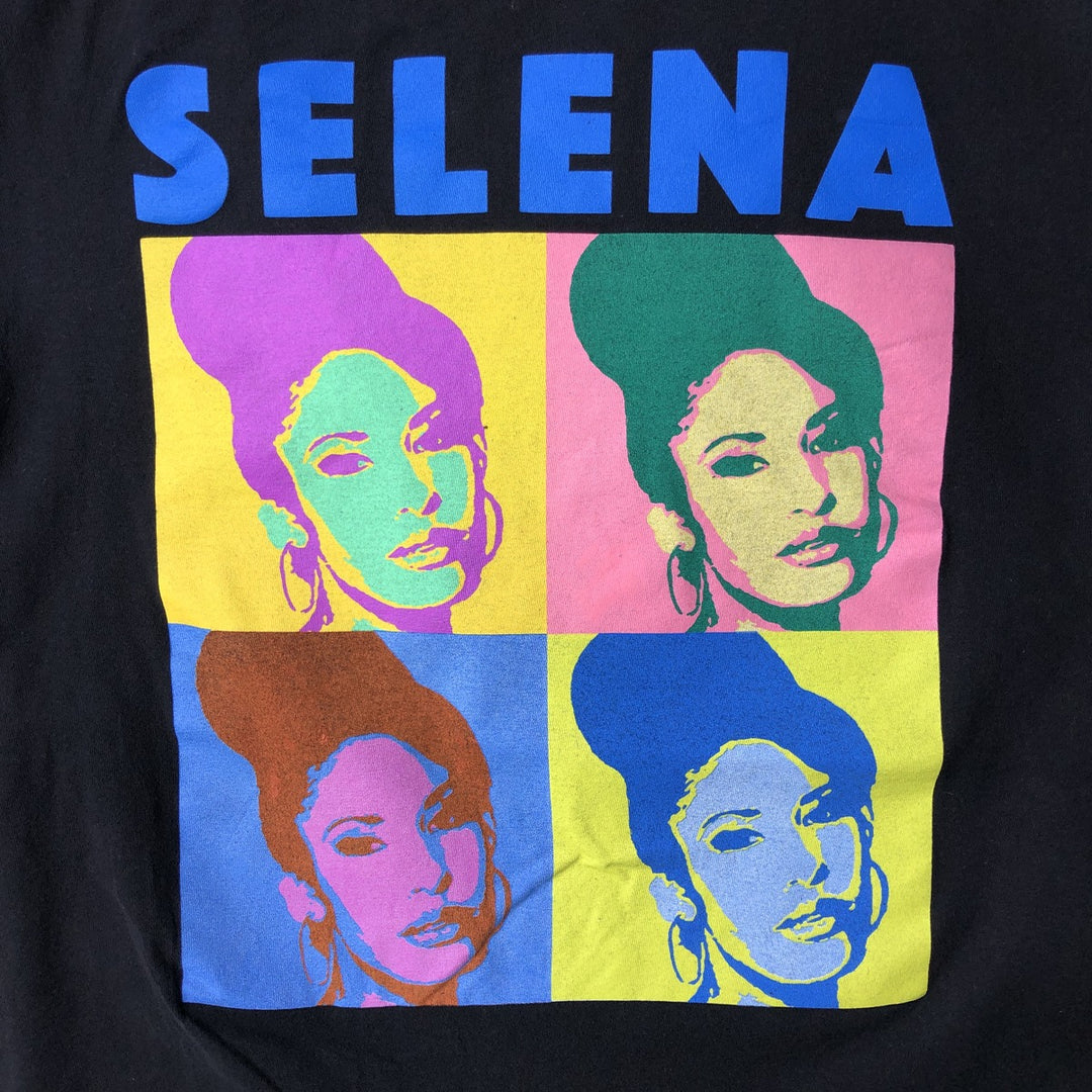 SELENA QUINTANILLA Band T-shirt (Men's size M) cotton black type Vintage Second Hand