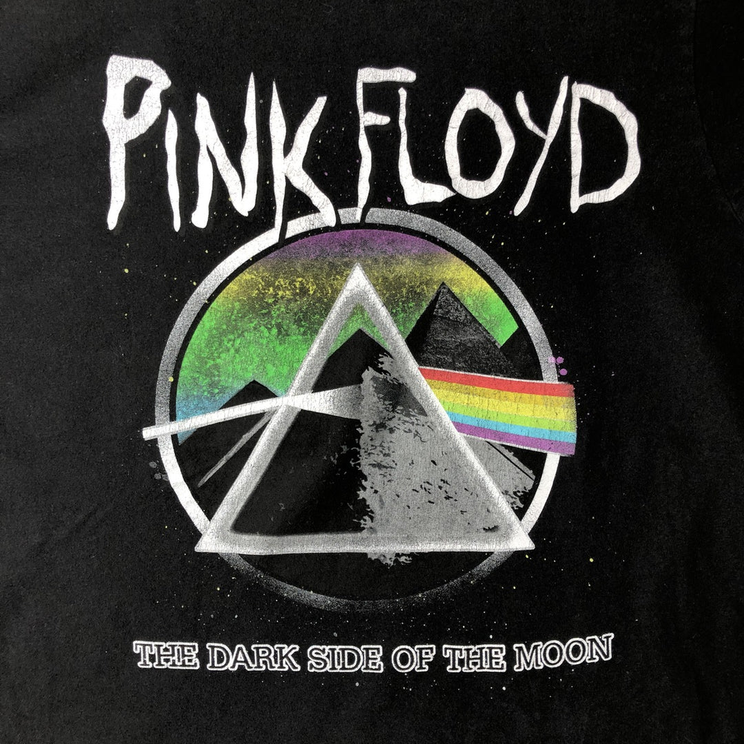 PINK FLOYD Pink Floyd Band T-shirt Band T Men's L size cotton black type Vintage Second Hand