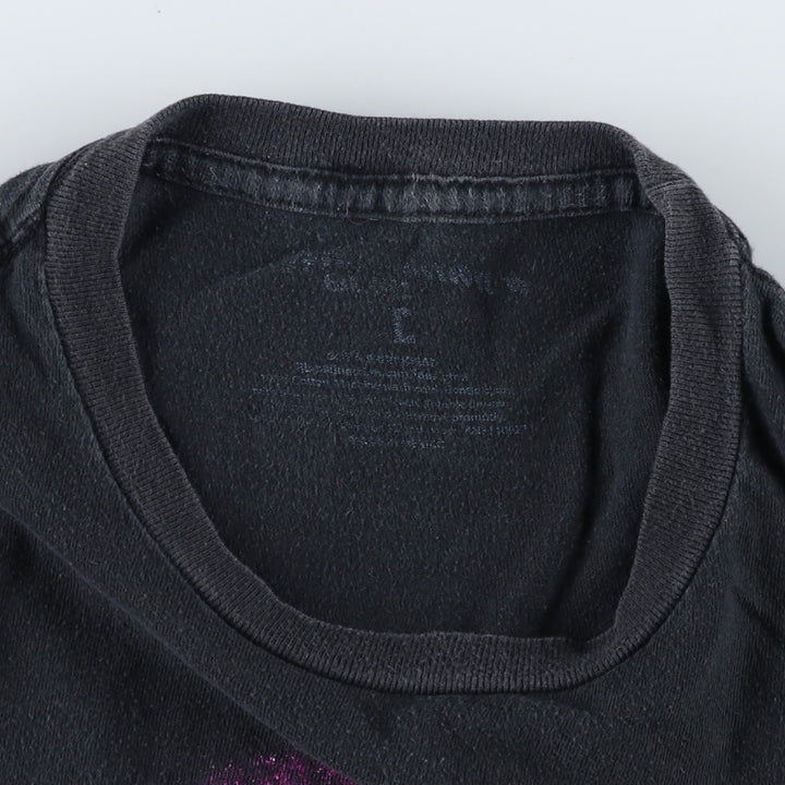 JIMI HENDRIX Jimi Hendrix Band T-shirt Band T Men's L size unclear black type Vintage Second Hand