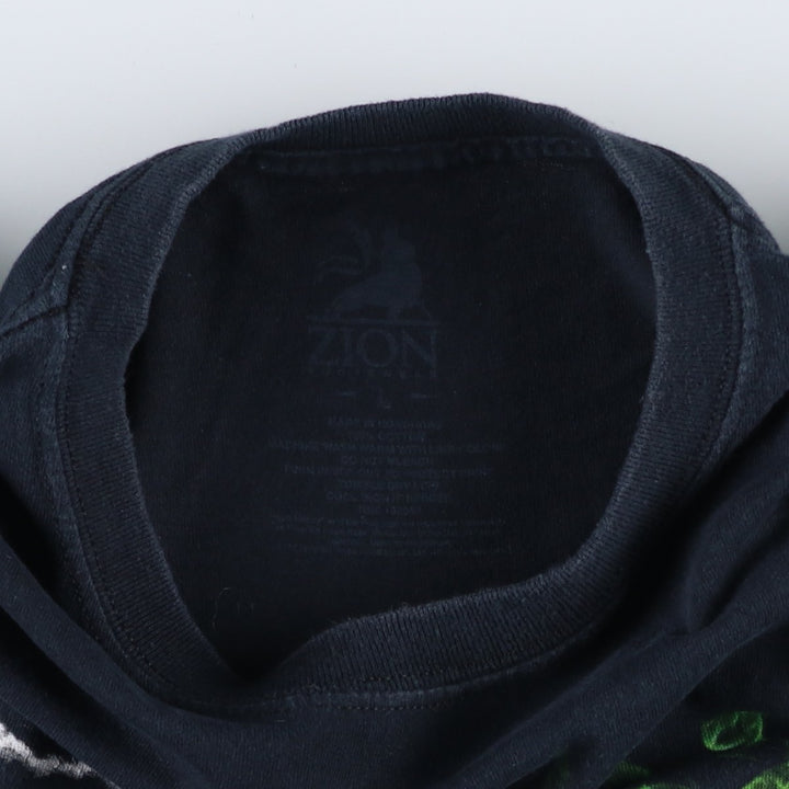 BOB MARLEY Rap T-Shirt (Men's Size L) cotton black type Vintage Second Hand