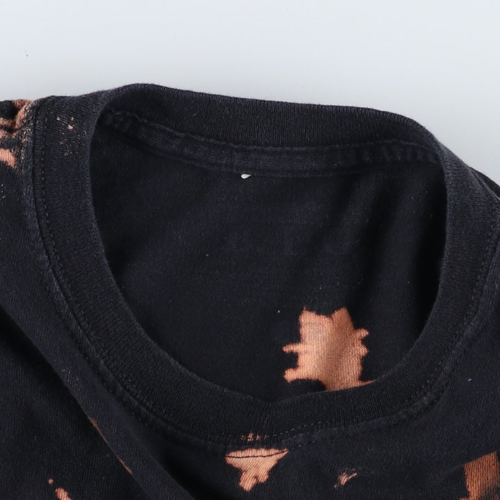 THE NOTORIUS BIG Piggy Small Bleached Wrap T-Shirt (Men's Size M) unclear black type Vintage Second Hand