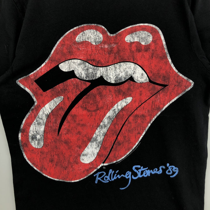 THE ROLLING STONES The Rolling Stones Band T-shirt Band T Men's S size cotton black type Vintage Second Hand