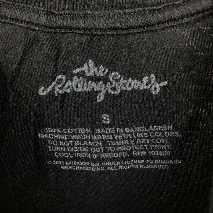 THE ROLLING STONES The Rolling Stones Band T-shirt Band T Men's S size cotton black type Vintage Second Hand