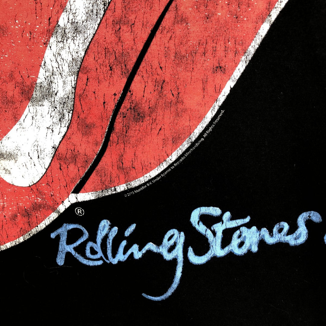 THE ROLLING STONES The Rolling Stones Band T-shirt Band T Men's S size cotton black type Vintage Second Hand