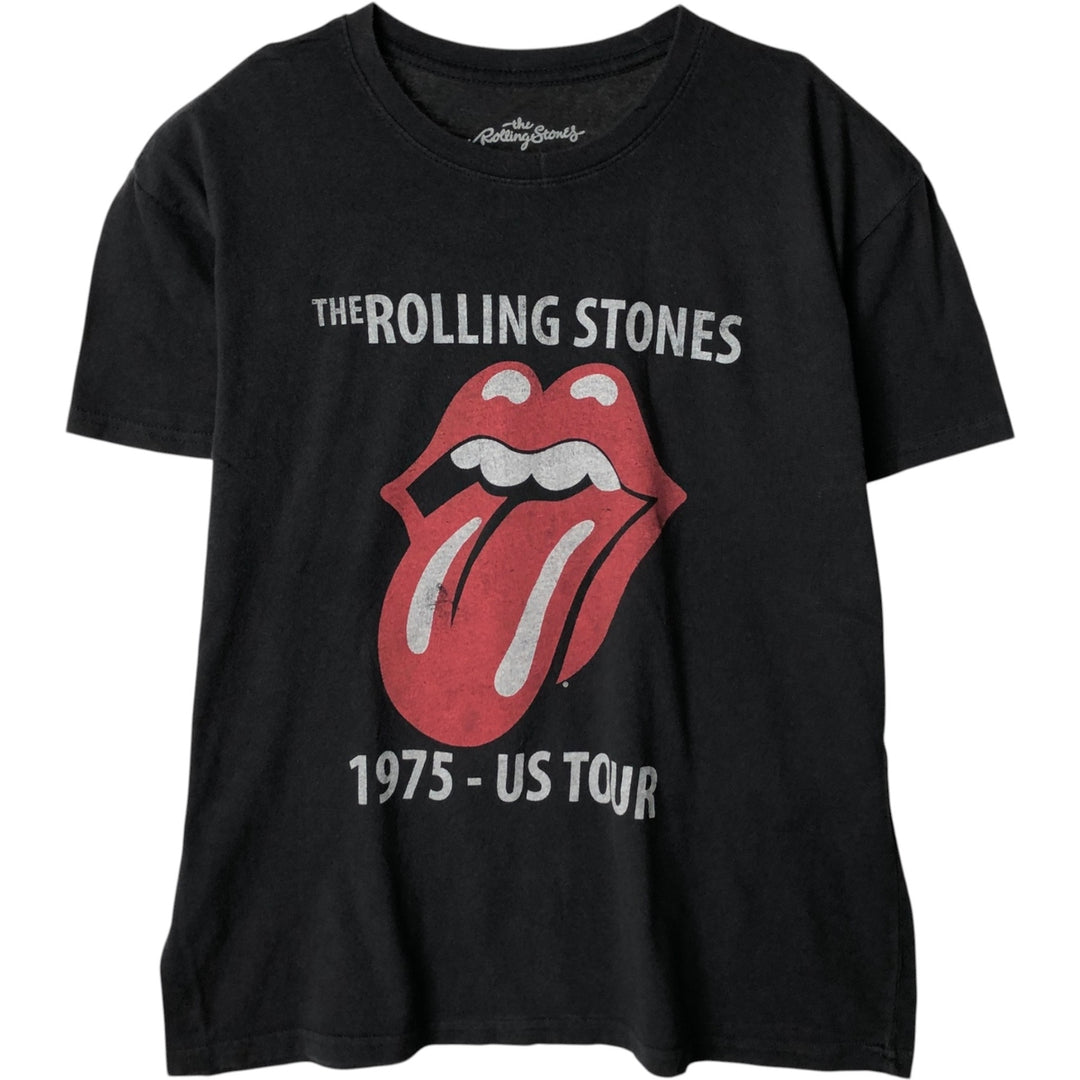 The Rolling Stones Band T-shirt, Men's XL cotton black type Vintage Second Hand