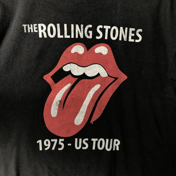 The Rolling Stones Band T-shirt, Men's XL cotton black type Vintage Second Hand