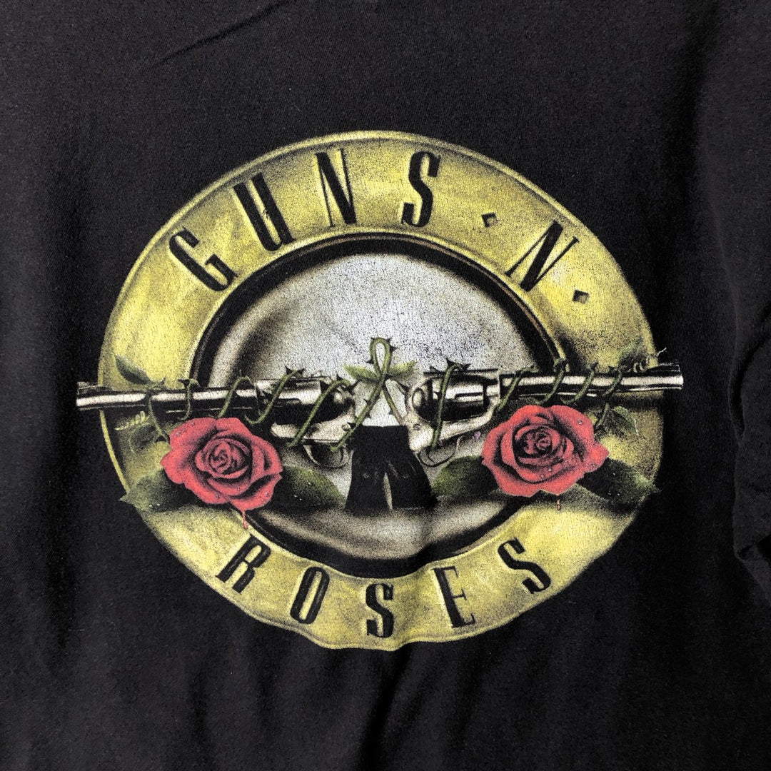 Guns N' Roses Band T-shirt, Band T, Men's L size cotton black type Vintage Second Hand