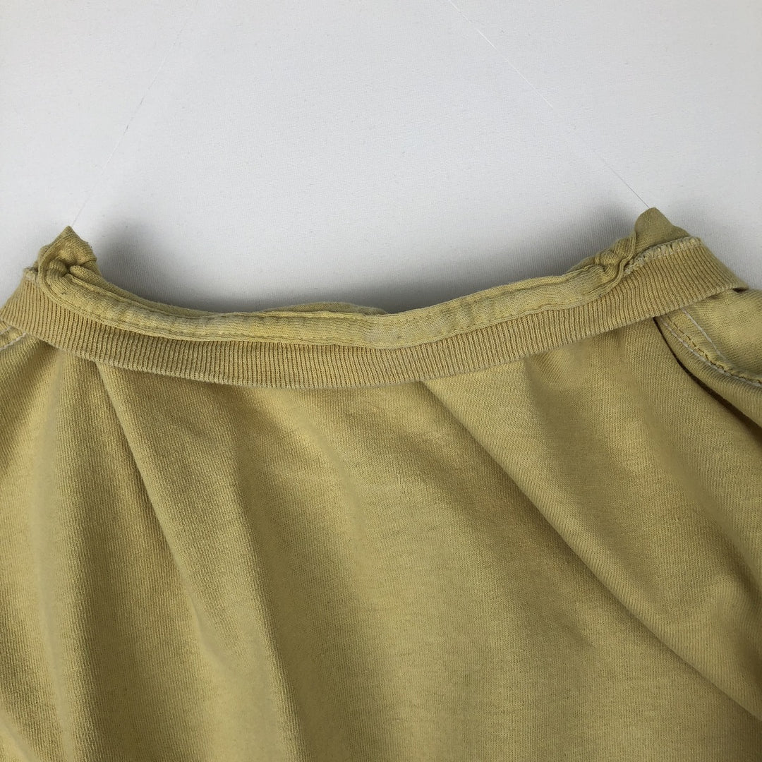 NIRVANA Nirvana Band T-shirt, Band T, Men's L size cotton yellow type Vintage Second Hand