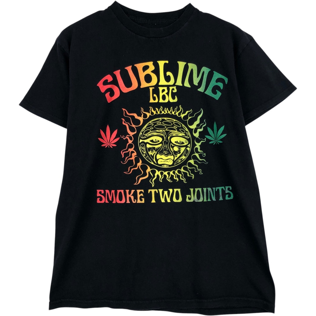 SUBLIME Band T-shirt, Men's M size unclear black type Vintage Second Hand