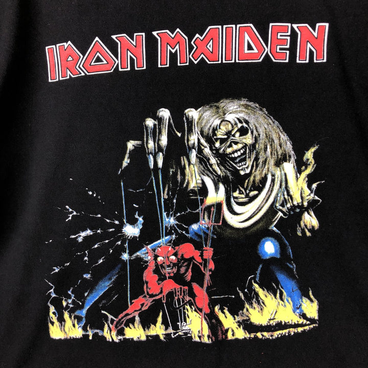 SEL IRON MAIDEN Band T-shirt (Men's size L equivalent) cotton black type Vintage Second Hand