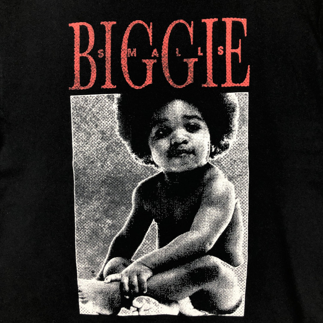 THE NOTORIOUS BIG Notorious BIG Rap T-shirt Rap T Men's M size cotton black type Vintage Second Hand