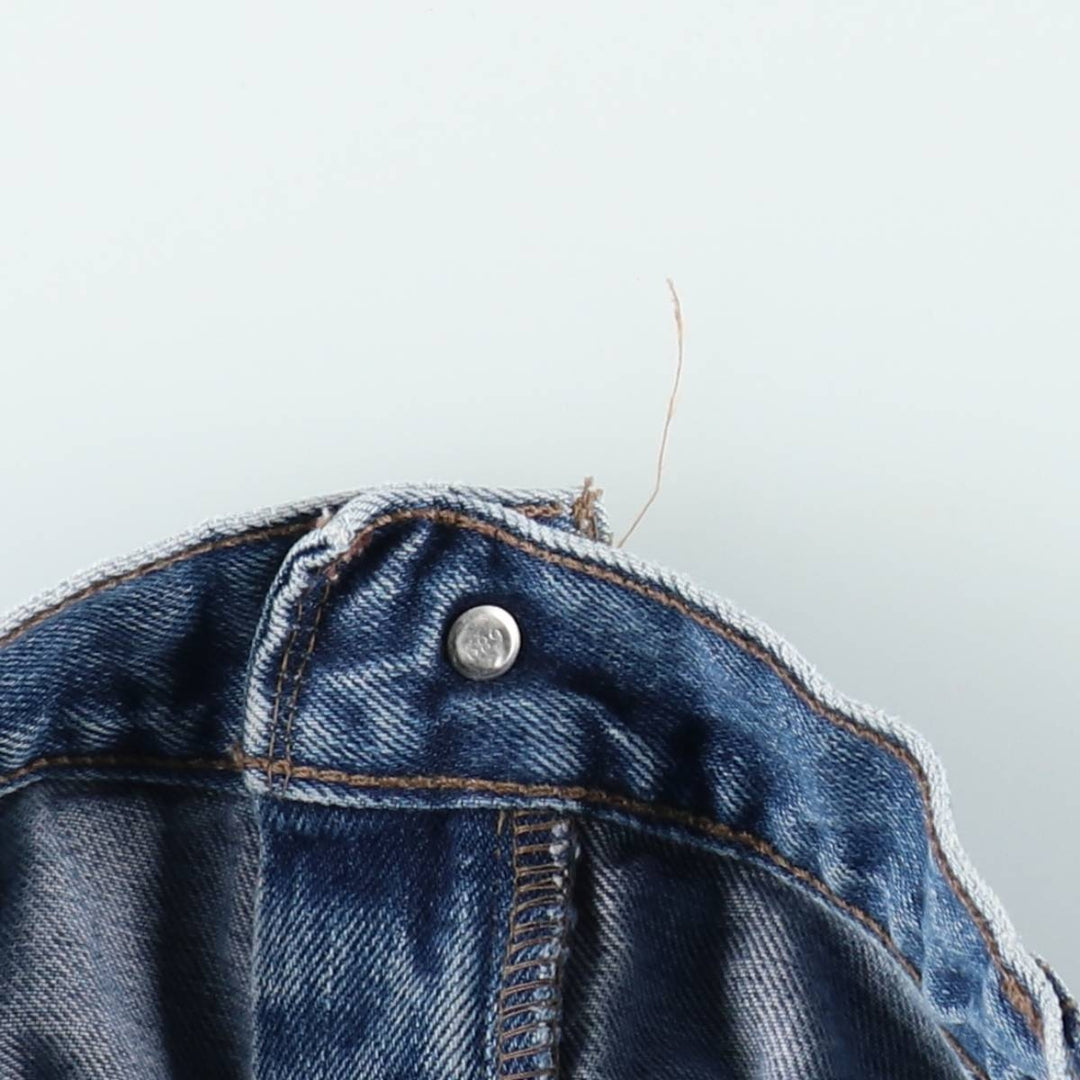 90'S Levi's SILVER TAB STRAIGHT LOOSE Black Denim Tapered Jeans, Men's W37 (approx.), Vintage cotton blue type Vintage Second Hand