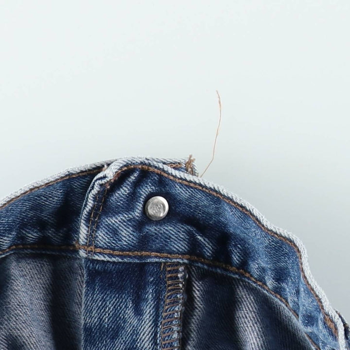 90'S Levi's SILVER TAB STRAIGHT LOOSE Black Denim Tapered Jeans, Men's W37 (approx.), Vintage cotton blue type Vintage Second Hand