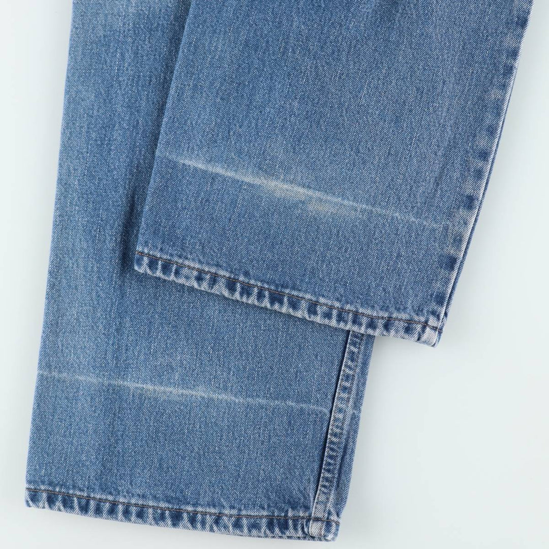 90'S Levi's SILVER TAB STRAIGHT LOOSE Black Denim Tapered Jeans, Men's W37 (approx.), Vintage cotton blue type Vintage Second Hand
