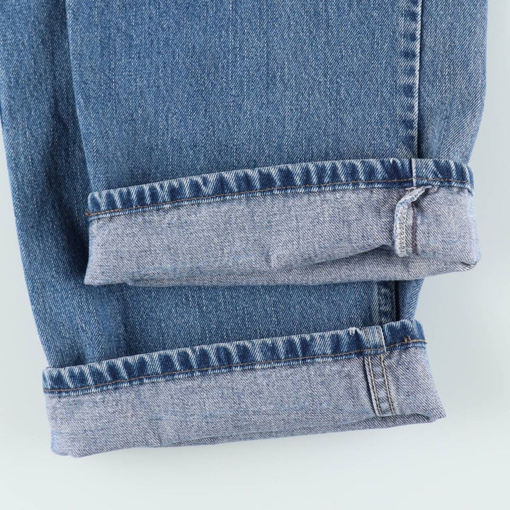 90'S Levi's SILVER TAB STRAIGHT LOOSE Black Denim Tapered Jeans, Men's W37 (approx.), Vintage cotton blue type Vintage Second Hand