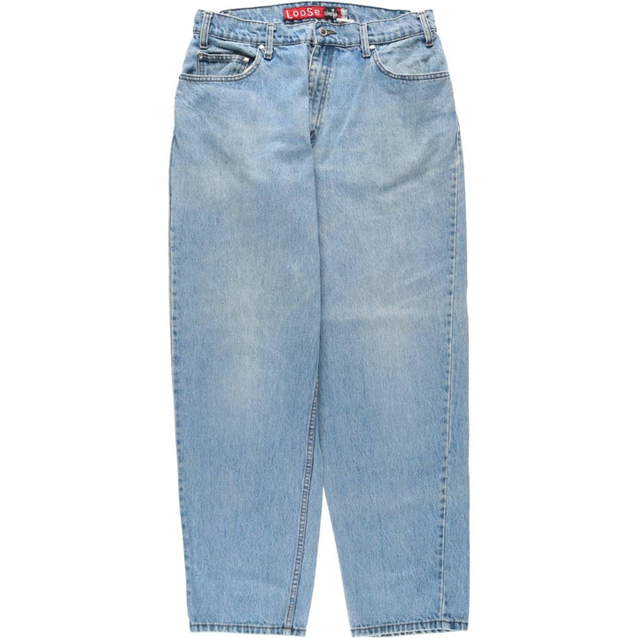 90'S Levi's SILVER TAB LOOSE Tapered Denim Pants for Men, W33, Vintage cotton blue type Vintage Second Hand