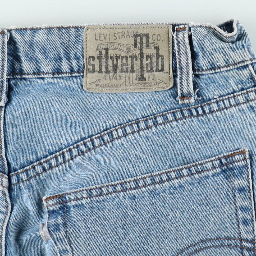 90'S Levi's SILVER TAB LOOSE Tapered Denim Pants for Men, W33, Vintage cotton blue type Vintage Second Hand