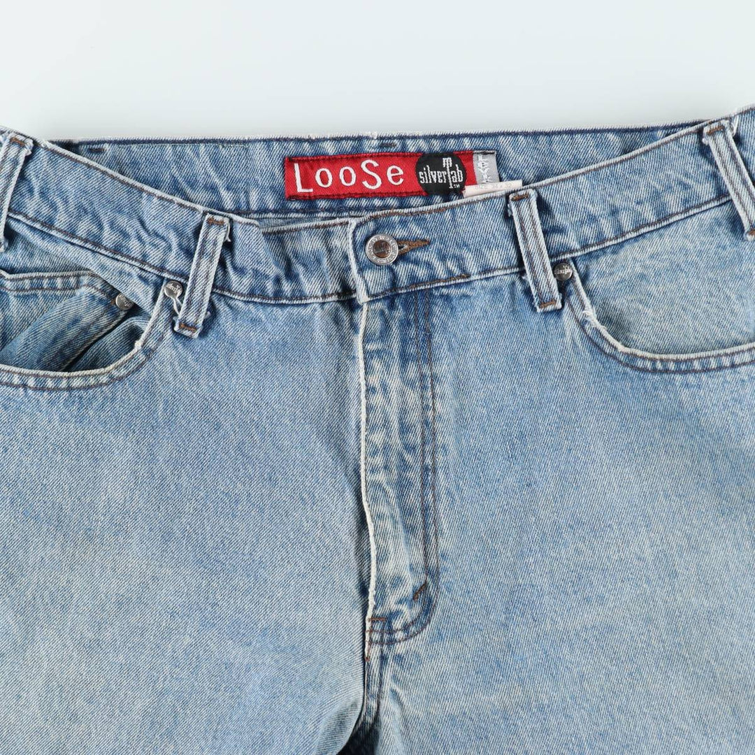 90'S Levi's SILVER TAB LOOSE Tapered Denim Pants for Men, W33, Vintage cotton blue type Vintage Second Hand
