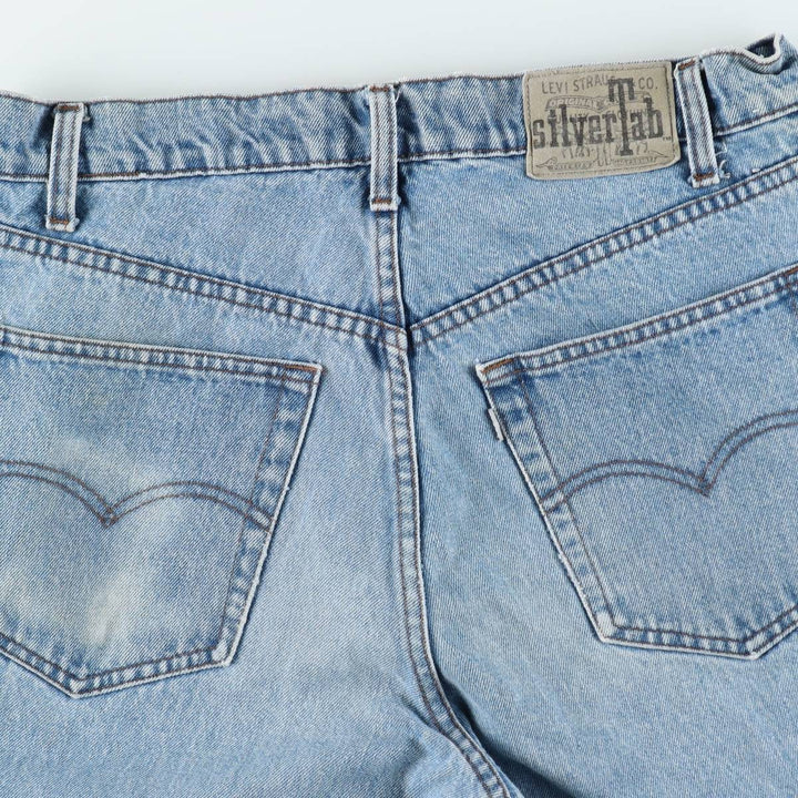 90'S Levi's SILVER TAB LOOSE Tapered Denim Pants for Men, W33, Vintage cotton blue type Vintage Second Hand