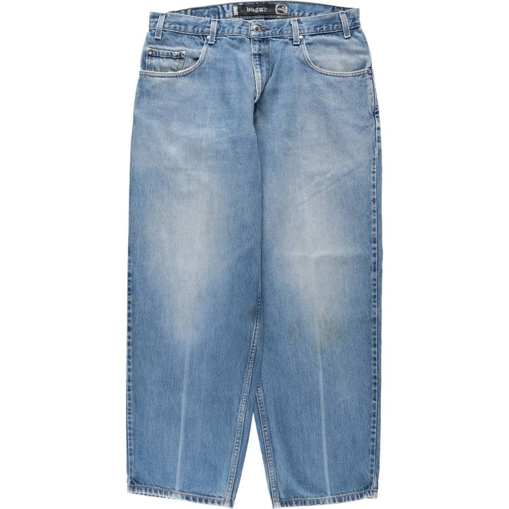 00'S Levi's SILVER TAB BAGGY tapered denim pants for men, size w36 cotton blue type Vintage Second Hand