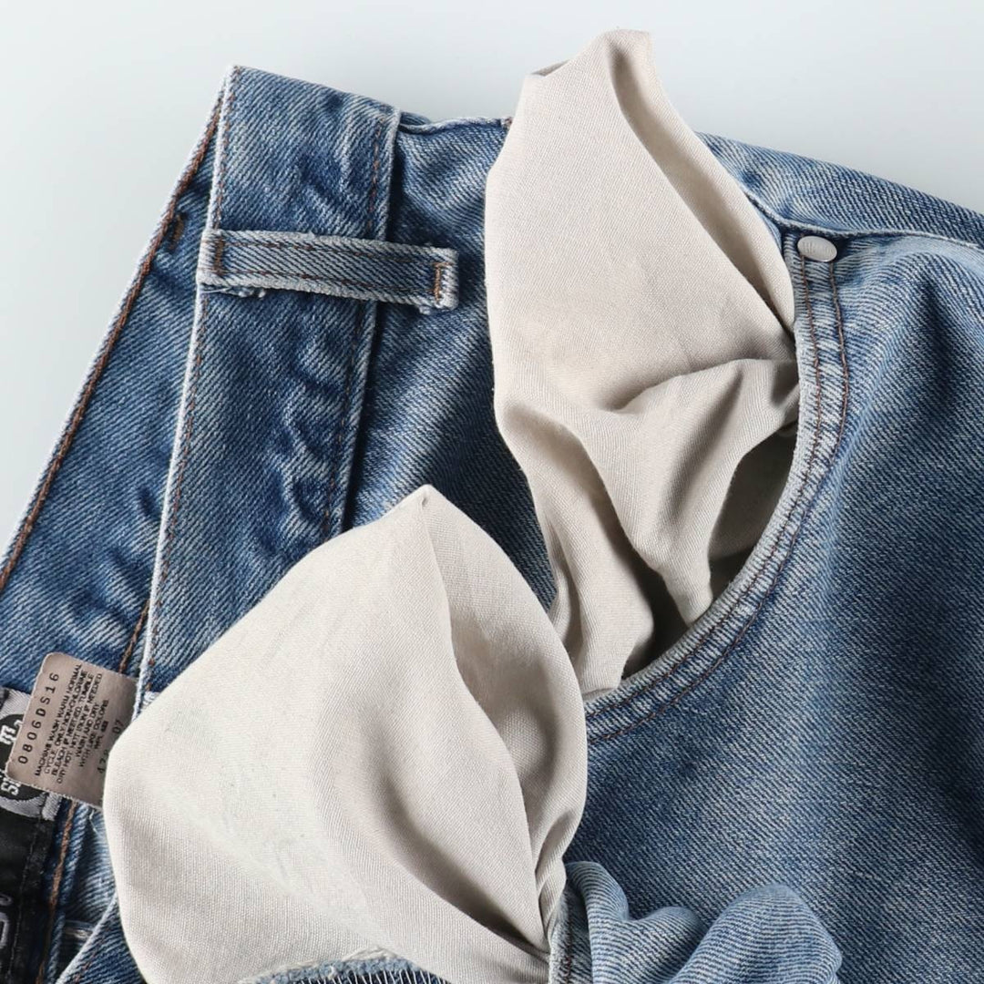 00'S Levi's SILVER TAB BAGGY tapered denim pants for men, size w36 cotton blue type Vintage Second Hand