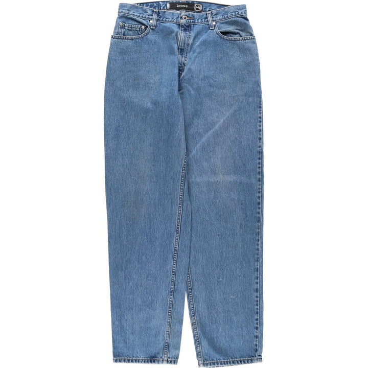 Levi's SILVER TAB LOOSE tapered denim pants for men, size w34 cotton blue type Vintage Second Hand