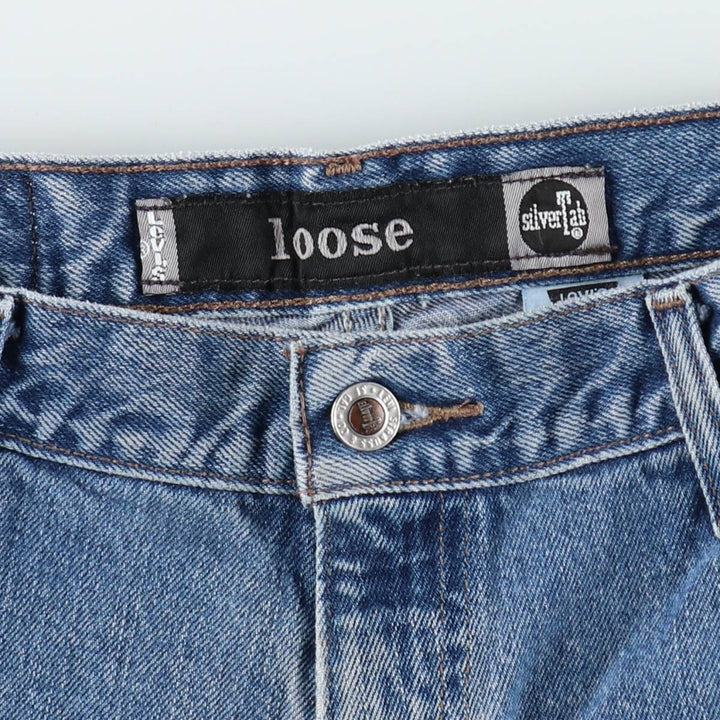 Levi's SILVER TAB LOOSE tapered denim pants for men, size w34 cotton blue type Vintage Second Hand