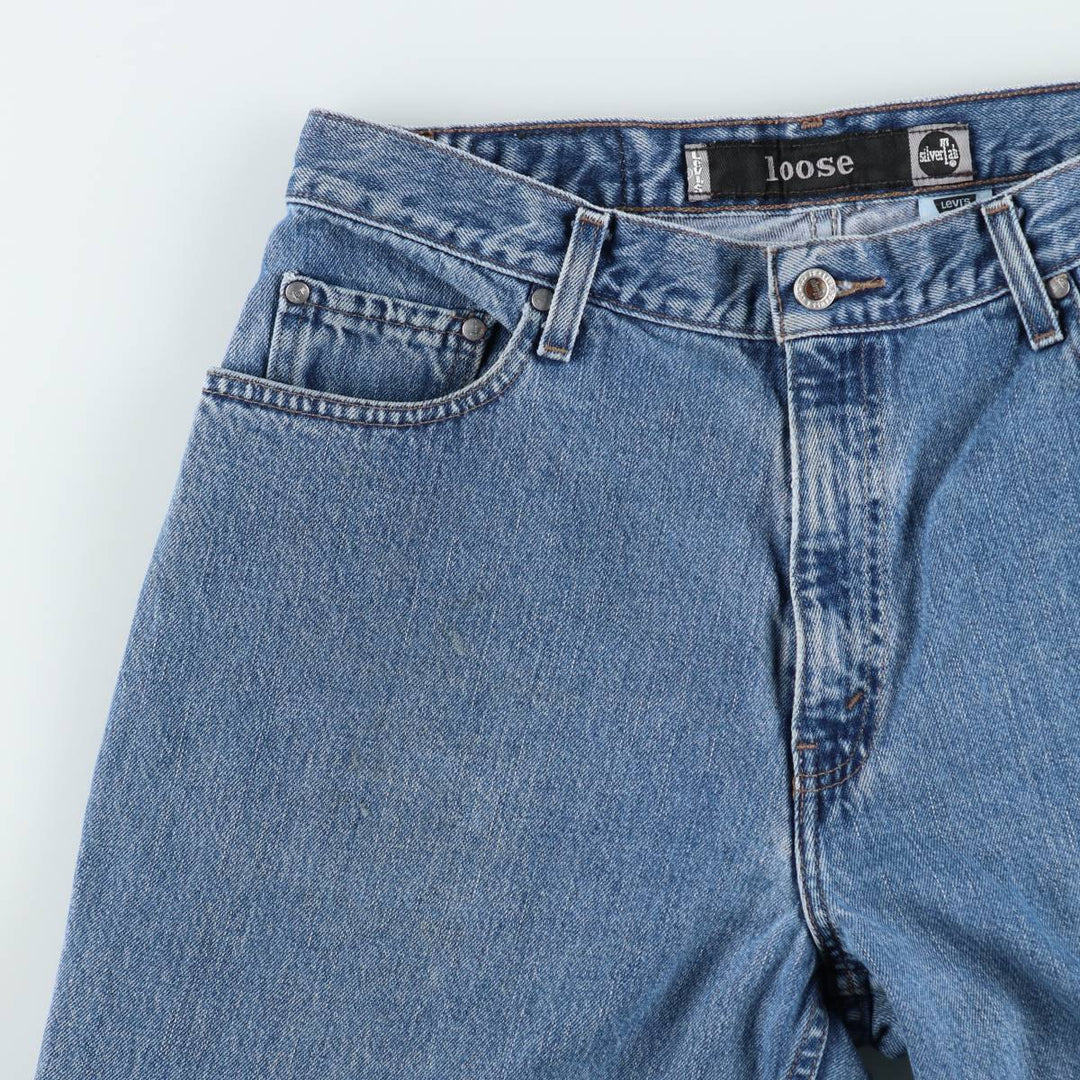 Levi's SILVER TAB LOOSE tapered denim pants for men, size w34 cotton blue type Vintage Second Hand