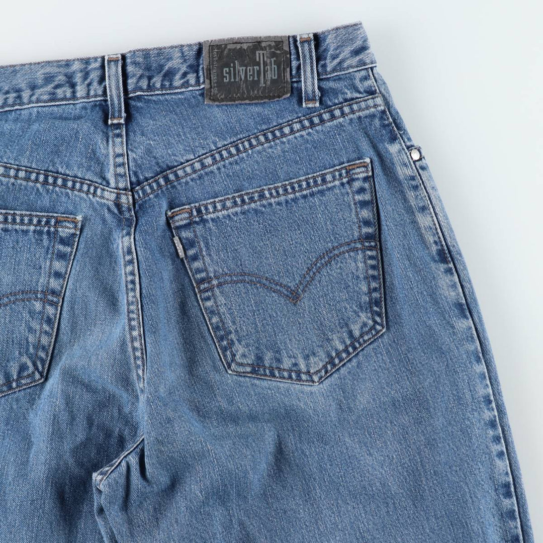Levi's SILVER TAB LOOSE tapered denim pants for men, size w34 cotton blue type Vintage Second Hand