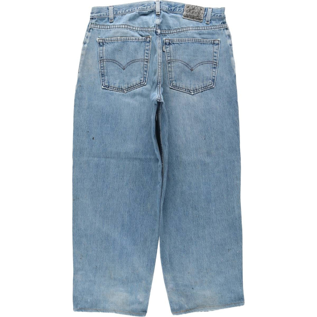 Levi's SILVER TAB BAGGY wide-leg denim pants, men's size W36 (approx.) cotton blue type Vintage Second Hand