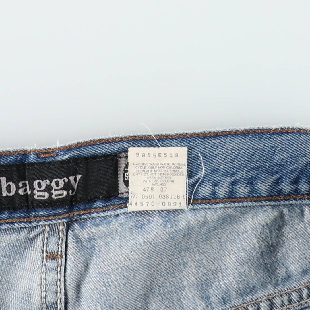Levi's SILVER TAB BAGGY wide-leg denim pants, men's size W36 (approx.) cotton blue type Vintage Second Hand