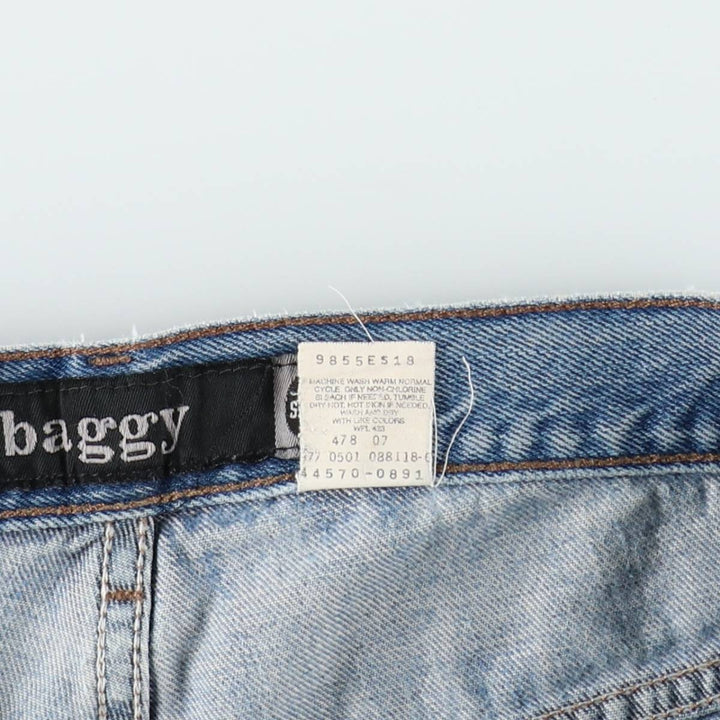 Levi's SILVER TAB BAGGY wide-leg denim pants, men's size W36 (approx.) cotton blue type Vintage Second Hand