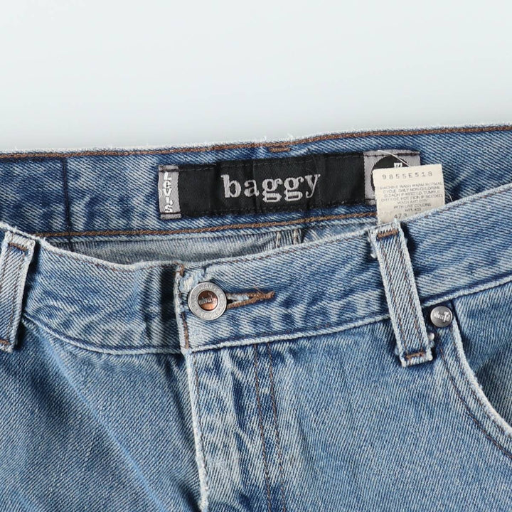 Levi's SILVER TAB BAGGY wide-leg denim pants, men's size W36 (approx.) cotton blue type Vintage Second Hand