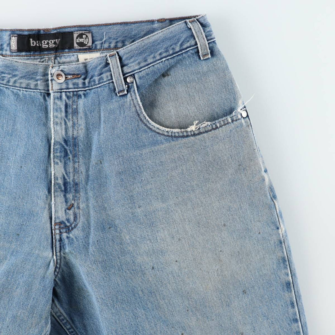 Levi's SILVER TAB BAGGY wide-leg denim pants, men's size W36 (approx.) cotton blue type Vintage Second Hand