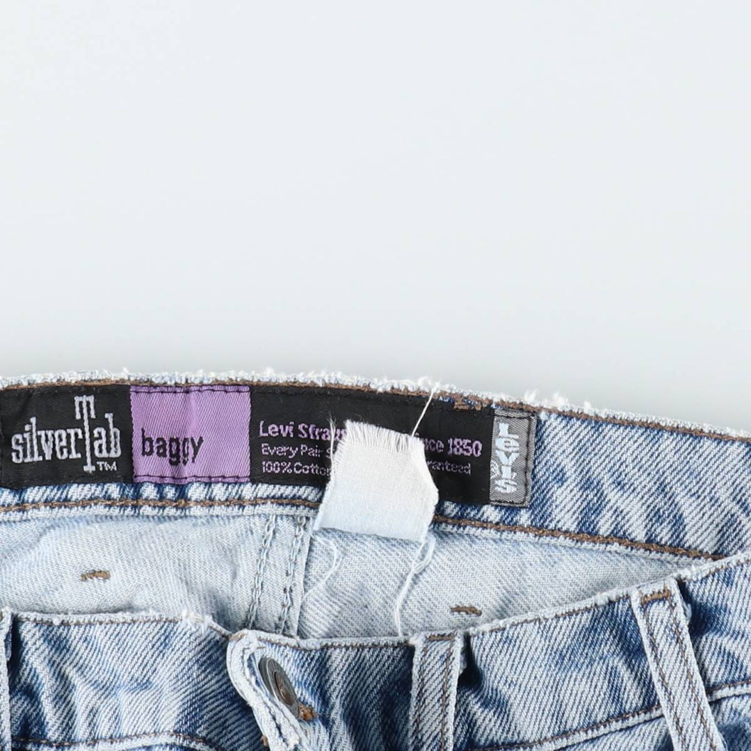 90s-00'S Levi's Silver Tab Baggy Tapered Denim Pants, Men's W32 (approx.), Vintage unclear blue type Vintage Second Hand
