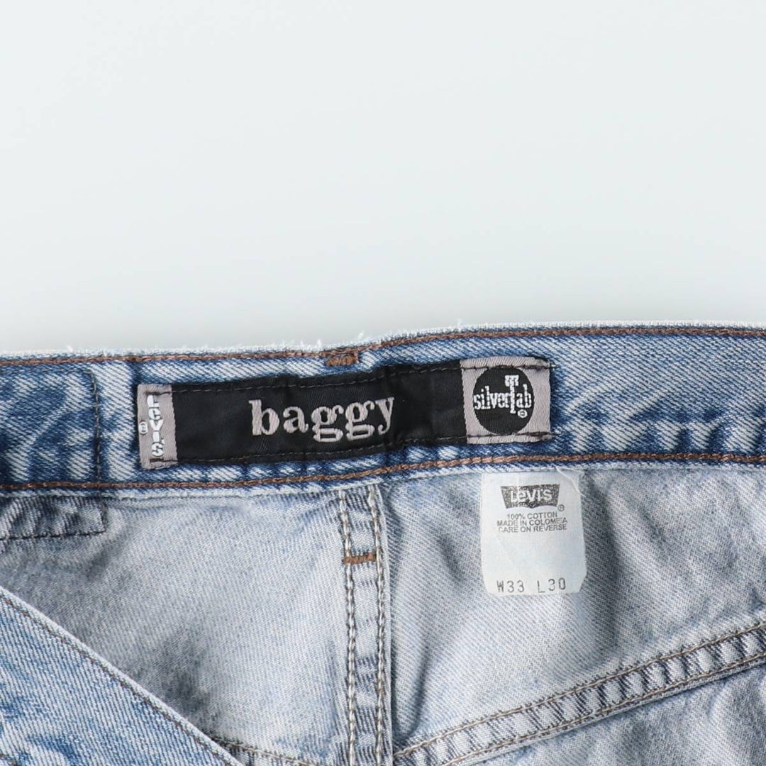 90'S Levi's Silver Tab Baggy Tapered Denim Pants, Men's, Size W32, Vintage cotton blue type Vintage Second Hand