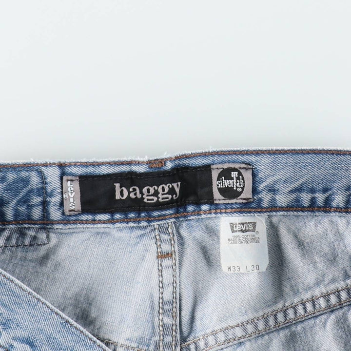 90'S Levi's Silver Tab Baggy Tapered Denim Pants, Men's, Size W32, Vintage cotton blue type Vintage Second Hand