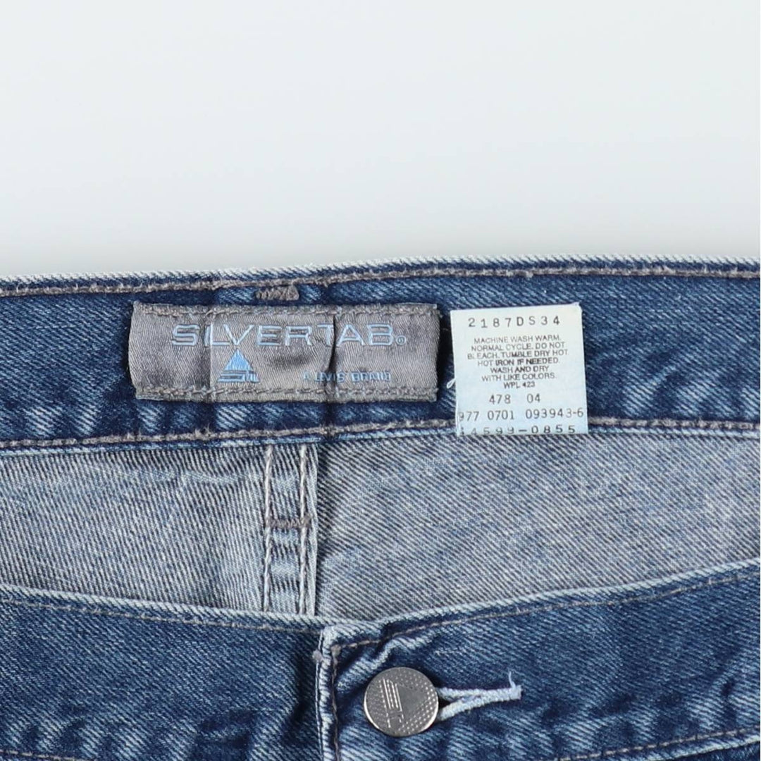2000'S Levi's BAGGY FIT Tapered Denim Pants, Men's W39 (approx.) cotton blue type Vintage Second Hand