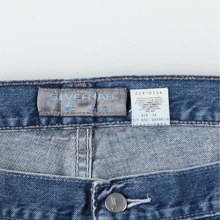 2000'S Levi's BAGGY FIT Tapered Denim Pants, Men's W39 (approx.) cotton blue type Vintage Second Hand