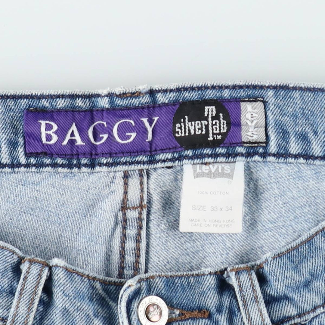 90s-00'S Levi's Silver Tab Baggy Tapered Denim Pants, Men's W32 (approx.), Vintage cotton blue type Vintage Second Hand
