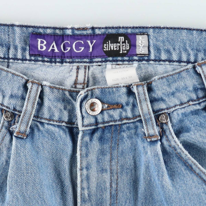 90s-00'S Levi's Silver Tab Baggy Tapered Denim Pants, Men's W32 (approx.), Vintage cotton blue type Vintage Second Hand