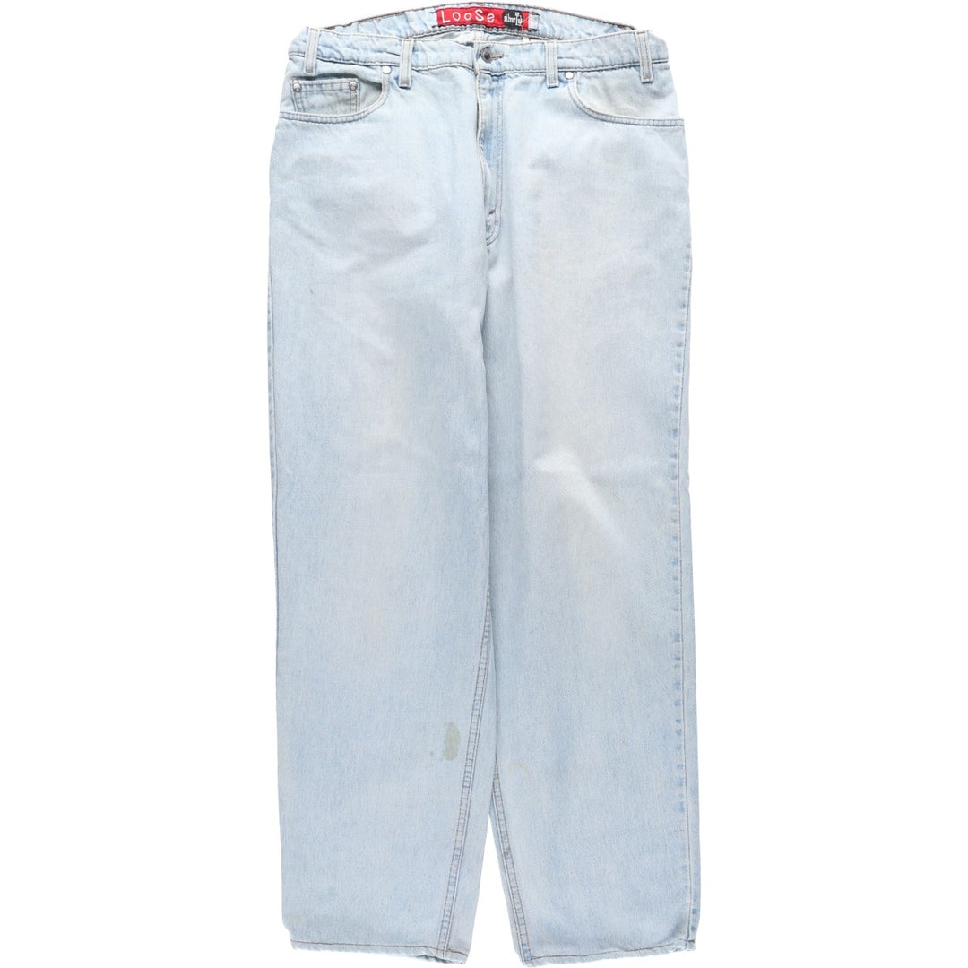 1990'S Levi's Silver Tab Loose Tapered Denim Pants, Made in USA, Men's Size W36 (approx.), Vintage cotton blue type Vintage Second Hand
